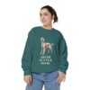 Irish Setter Mom Sweatshirt, Blue Spruce, person 2 front