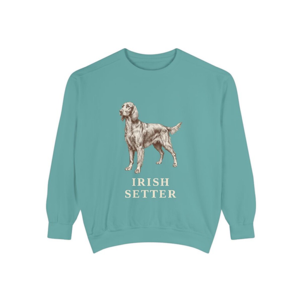 irish-setter-sweatshirt-seafoam Irish Setter Sweatshirt, Seafoam, front view