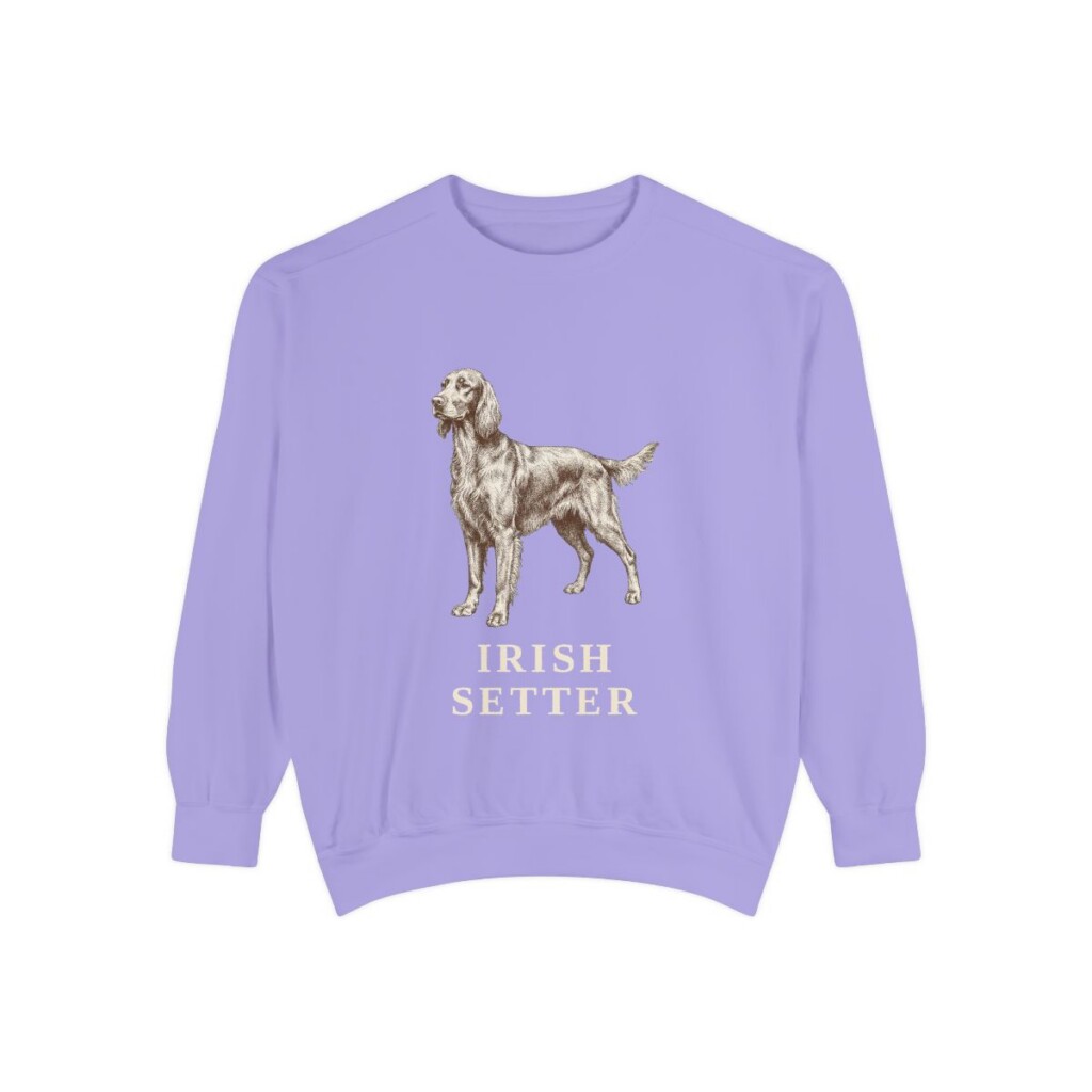 irish-setter-sweatshirt-violet Irish Setter Sweatshirt, Violet, front view