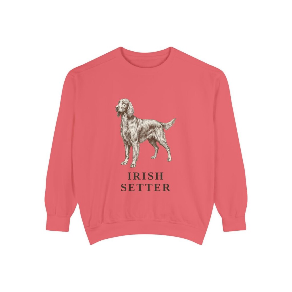 irish-setter-sweatshirt-watermelon Irish Setter Sweatshirt, Watermelon, front view