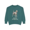 Irish Terrier Sweatshirt, Blue Spruce, front view