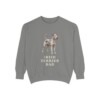 Irish Terrier Dad Sweatshirt, Grey, front view