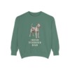 Irish Terrier Dad Sweatshirt, Light Green, front view