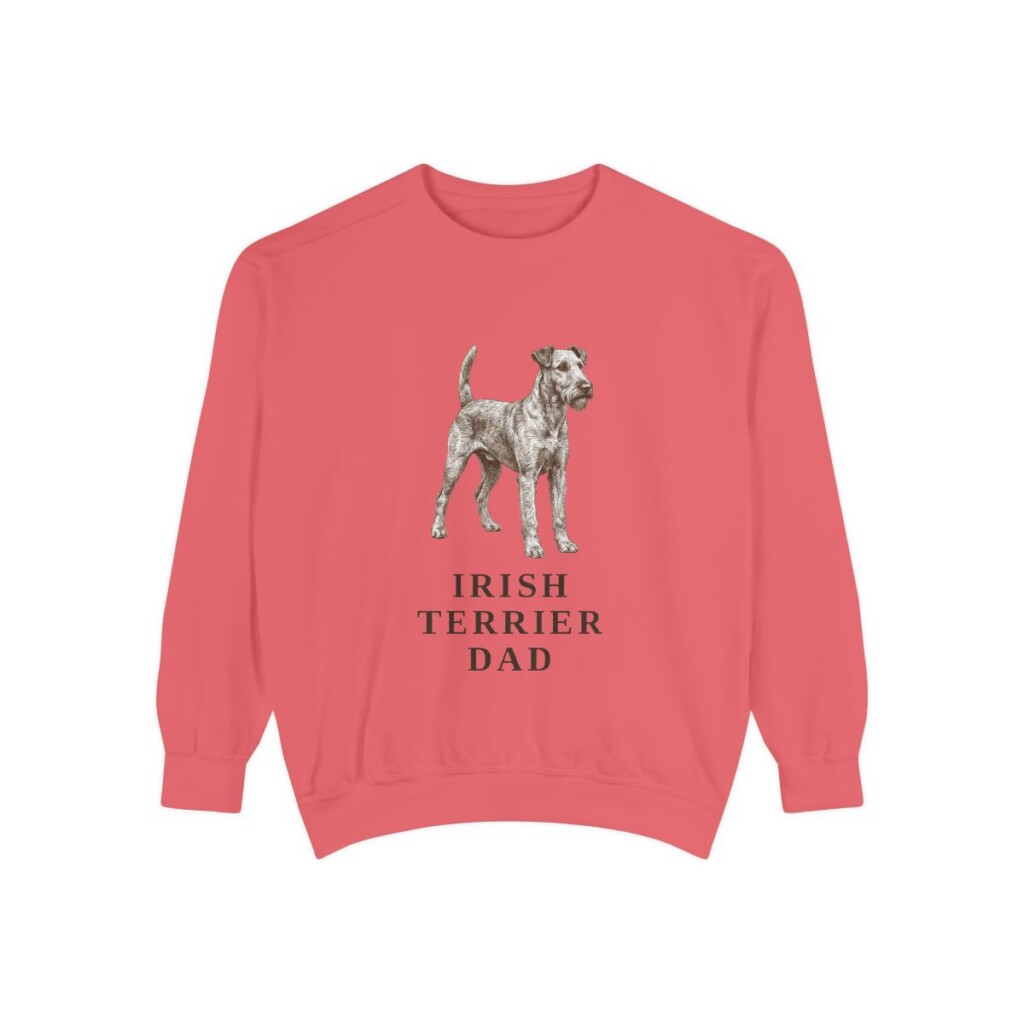 Irish Terrier Dad Sweatshirt, Watermelon, front view