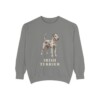 Irish Terrier Sweatshirt, Grey, front view