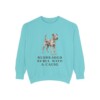 Irish Terrier Humor Sweatshirt, Chalky Mint, front view