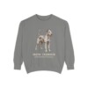 Irish Terrier Latin Sweatshirt, Grey, front view
