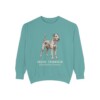 Irish Terrier Latin Sweatshirt, Seafoam, front view