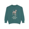 Irish Terrier Mom Sweatshirt, Blue Spruce, front view