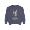 Irish Terrier Mom Sweatshirt, Denim, front view