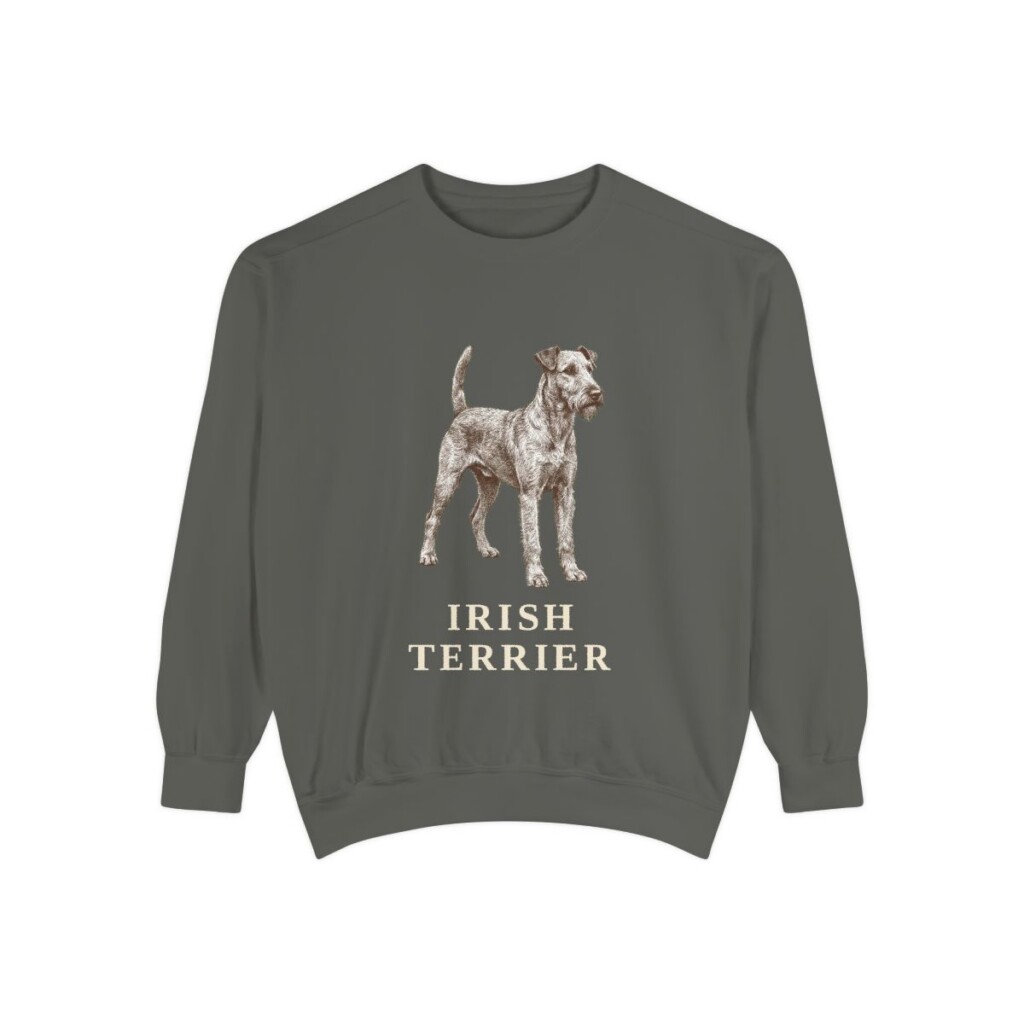 Irish Terrier Sweatshirt, Pepper, front view