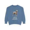 Irish Water Spaniel Sweatshirt, Blue Jean, front view
