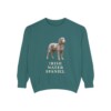 Irish Water Spaniel Sweatshirt, Blue Spruce, front view