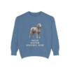Irish Water Spaniel Dad Sweatshirt, Blue Jean, front view