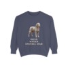 Irish Water Spaniel Dad Sweatshirt, Denim, front view
