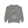 Irish Water Spaniel Sweatshirt, Grey, front view