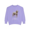 Irish Water Spaniel Latin Sweatshirt, Violet, front view