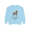 Irish Water Spaniel Mom Sweatshirt, Chambray, front view