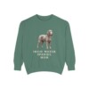 Irish Water Spaniel Mom Sweatshirt, Light Green, front view