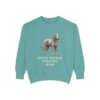 Irish Water Spaniel Mom Sweatshirt, Seafoam, front view