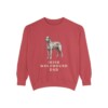 Irish Wolfhound Dad Sweatshirt, Crimson, front view