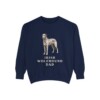 Irish Wolfhound Dad Sweatshirt, True Navy, front view
