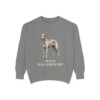 irish-wolfhound-sweatshirt-grey Irish Wolfhound Sweatshirt, Grey, front view