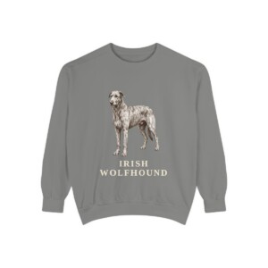 Irish Wolfhound Sweatshirt, Grey, front view