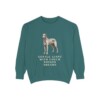 Irish Wolfhound Humor Sweatshirt, Blue Spruce, front view