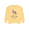 Irish Wolfhound Humor Sweatshirt, Butter, front view