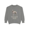 Irish Wolfhound Humor Sweatshirt, Grey, front view