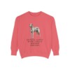 Irish Wolfhound Humor Sweatshirt, Watermelon, front view