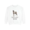 Irish Wolfhound Humor Sweatshirt, White, front view