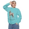 irish-wolfhound-sweatshirt-latin-chalky-mint-person-2-context Irish Wolfhound Latin Sweatshirt, Chalky Mint, person 2 context