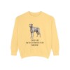 Irish Wolfhound Mom Sweatshirt, Butter, front view