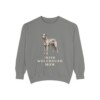 Irish Wolfhound Mom Sweatshirt, Grey, front view