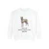 Irish Wolfhound Mom Sweatshirt, White, front view