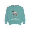 irish-wolfhound-sweatshirt-seafoam Irish Wolfhound Sweatshirt, Seafoam, front view