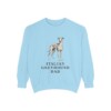 italian-greyhound-sweatshirt-dad-chambray Italian Greyhound Dad Sweatshirt, Chambray, front view