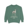 italian-greyhound-sweatshirt-dad-light-green Italian Greyhound Dad Sweatshirt, Light Green, front view