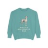 italian-greyhound-sweatshirt-dad-seafoam Italian Greyhound Dad Sweatshirt, Seafoam, front view