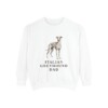 italian-greyhound-sweatshirt-dad-white Italian Greyhound Dad Sweatshirt, White, front view