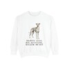 Italian Greyhound Humor Sweatshirt, White, front view
