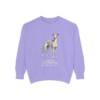 Italian Greyhound Latin Sweatshirt, Violet, front view