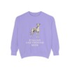 Italian Greyhound Mom Sweatshirt, Violet, front view