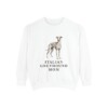 Italian Greyhound Mom Sweatshirt, White, front view