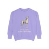italian-greyhound-sweatshirt-violet Italian Greyhound Sweatshirt, Violet, front view