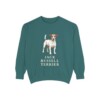 jack-russell-terrier-sweatshirt-blue-spruce Jack Russell Terrier Sweatshirt, Blue Spruce, front view