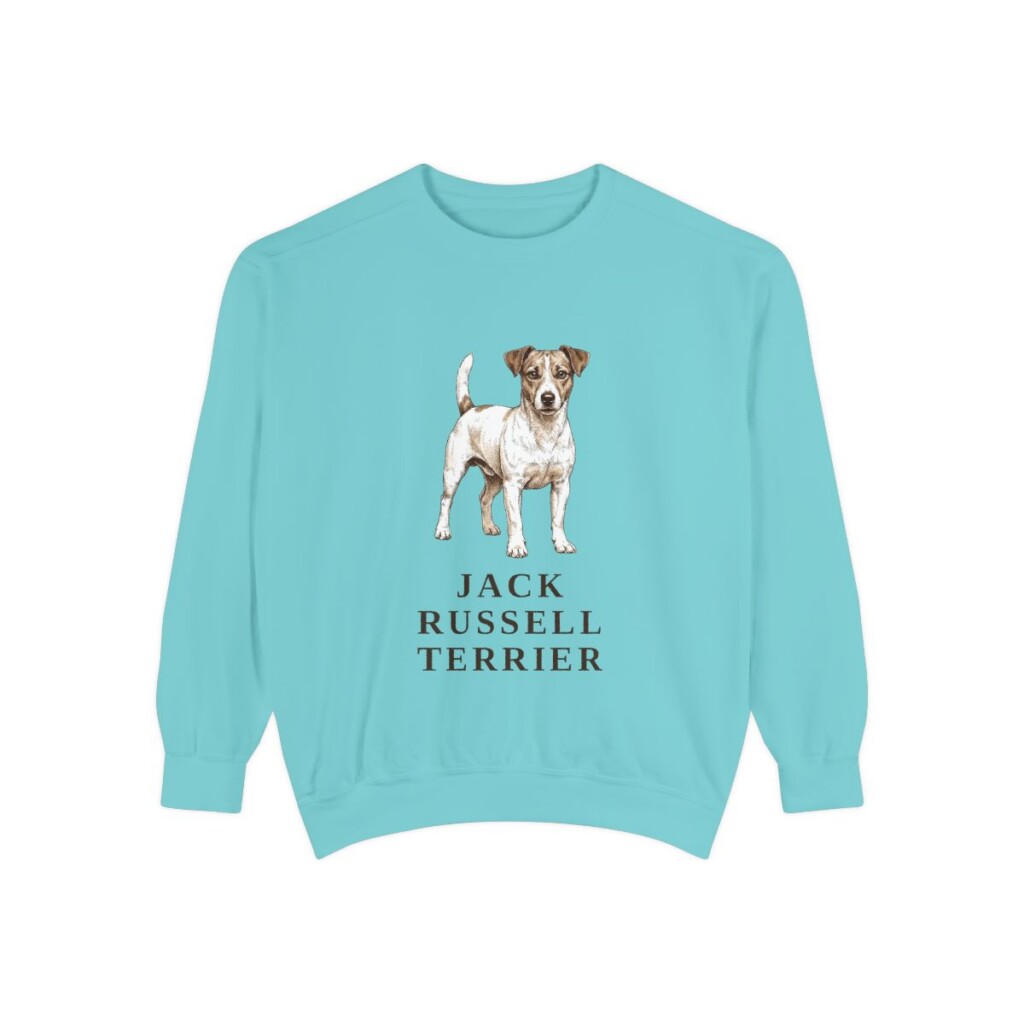 jack-russell-terrier-sweatshirt-chalky-mint Jack Russell Terrier Sweatshirt, Chalky Mint, front view