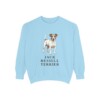 jack-russell-terrier-sweatshirt-chambray Jack Russell Terrier Sweatshirt, Chambray, front view